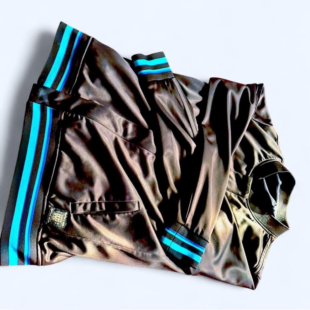 Scotch & Soda Black Jacket with Blue Stripes